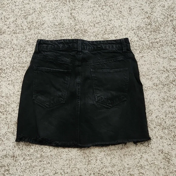 High Waisted Jean Skirt - Picture 2 of 3